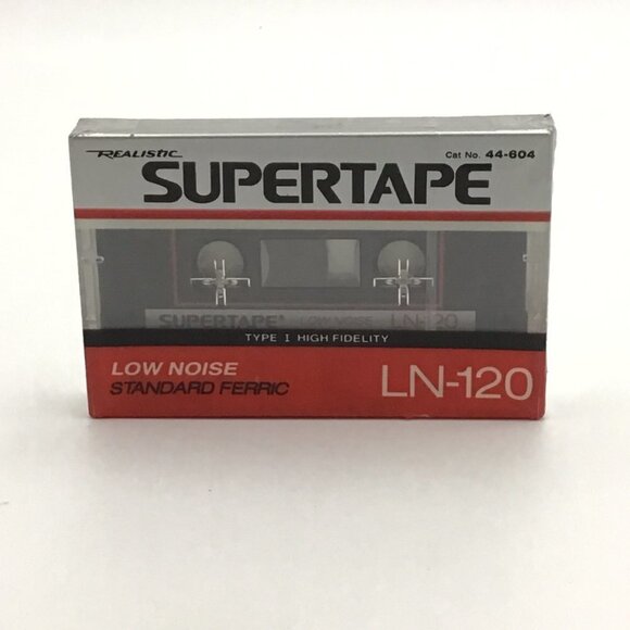 🌷Realistic Supertape LN 120 Blank Cassette Tape Radio Shack Sealed - Picture 3 of 4